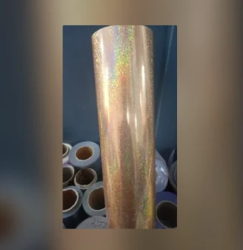 Golden Holographic Graphic Heat Transfer Vinyl (20 Inch./24 Inch.) | Heat Transfer Vinyl