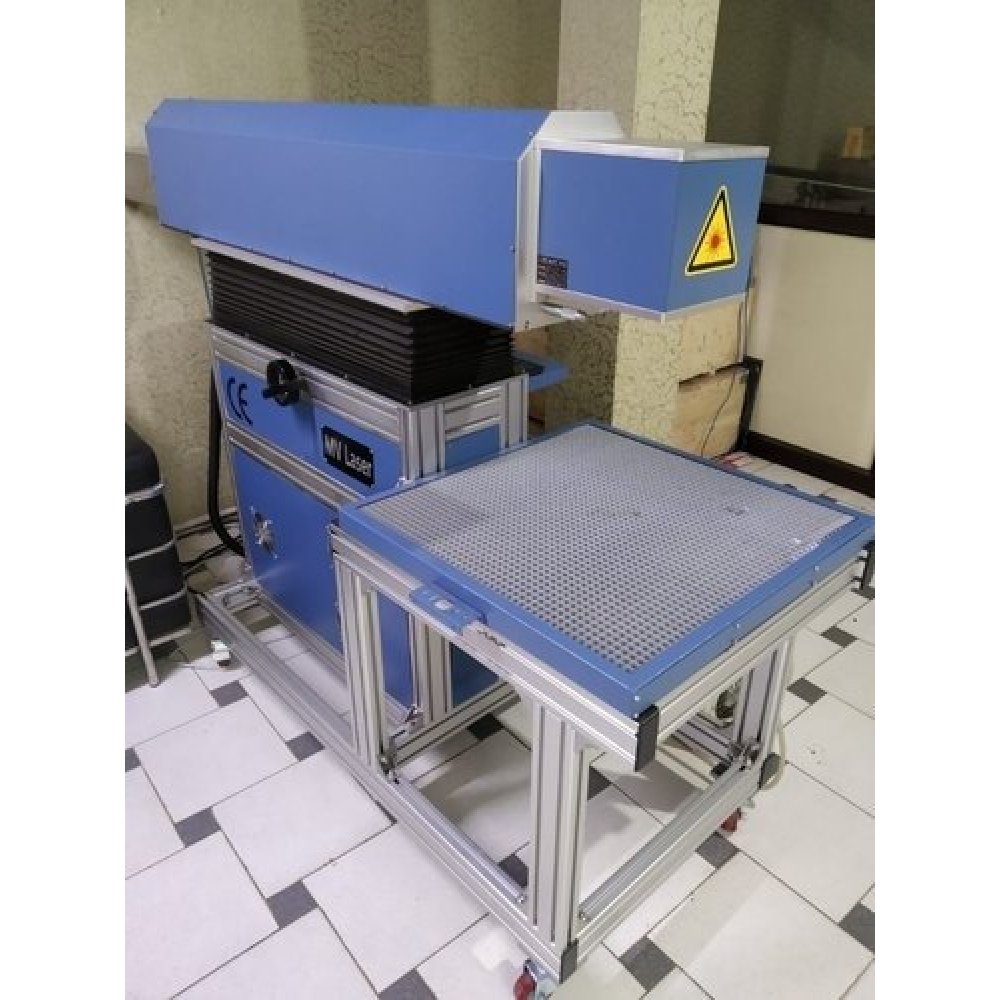 600mm Dynamic Large Scale Co2 RF 100w Jeans Cloth Laser Marking Machine