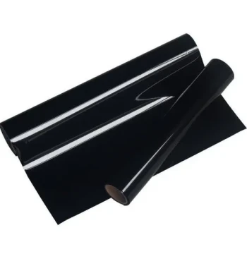 PU Black heat transfer vinyl (20 inch./ 24 inch) | Heat Transfer Vinyl